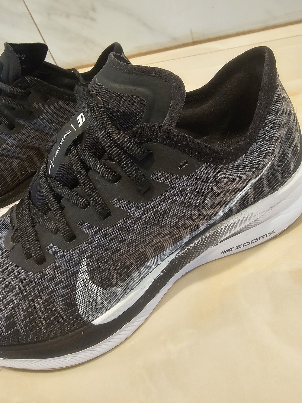 Nike Men’s Black/Grey Running Shoes - Lightweight ZoomX Cushioning